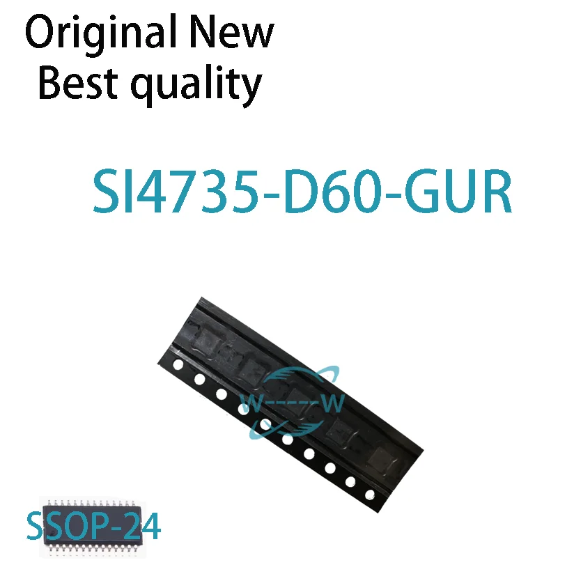 (2-5 ks) nový SI4735-D60-GUR 4735D60GU SSOP-24 IC Electronic