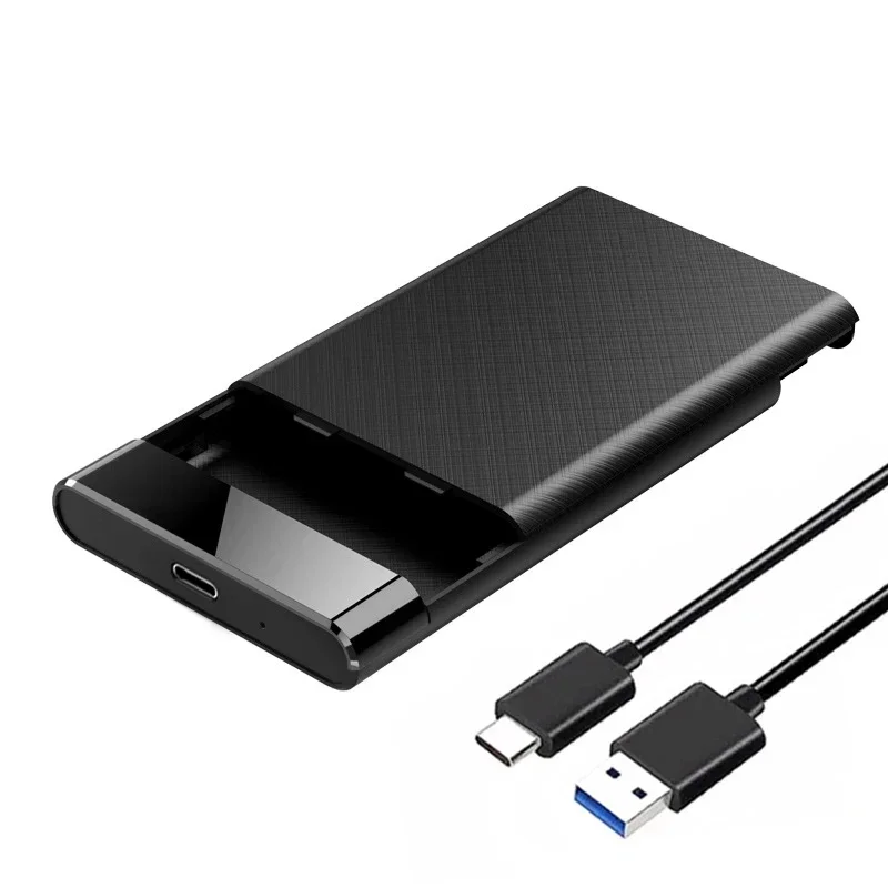 2,5-palcový mobilný mobilný diskový box bez nástroja USB 3.1 Notebook Spevný stav alebo mechanický pevný disk SSD HDD Typ krytu C 3.1