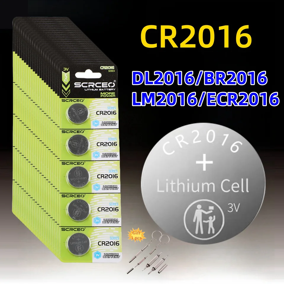 2-50ks CR2016 3V lítium gombíka CR 2016 batéria DL2016 BR2016 DL2016 LM2016 CEL CELL HELNÉ BATKÉRIE PRE HOLY HORS HODY DISTOLE