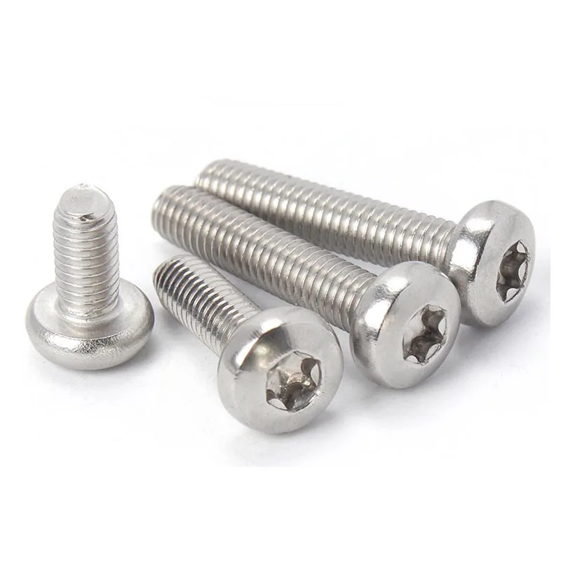 2/50ks M1,4 m1,6 m2 m2,5 m3 m3.5 m4 m5 m8 m8 m10 304 A2 Nerezová oceľ GB2672 šesť-lobe Torx Panva šesť lalokov okrúhla skrutka hlavy skrutka skrutka hlavy