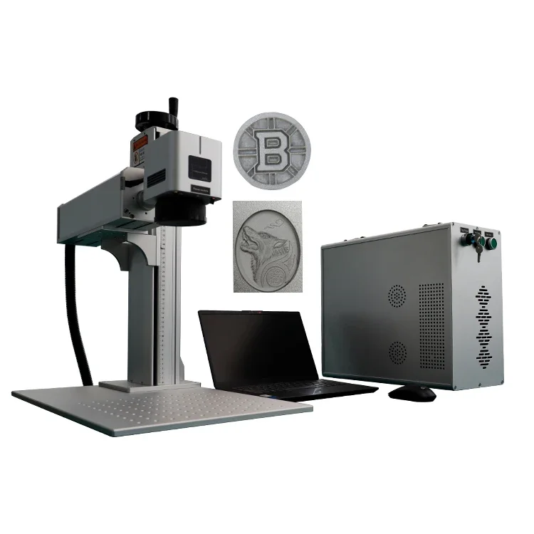 2,5D 3D automatické zaostrenie JPT M7 MOPA Color 20W 30W 50W 60W 100 W GALVO Fiber Laser Marking Machine pre značku hlboké gravírovanie