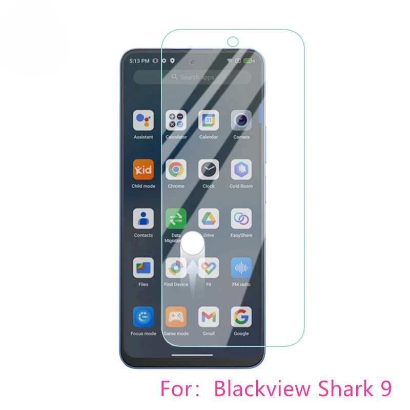 2,5D 9H Temperované sklo pre BlackView Shark 9 Protect Screen pre Blackview Shark 9 Plné obalové číre sklo film