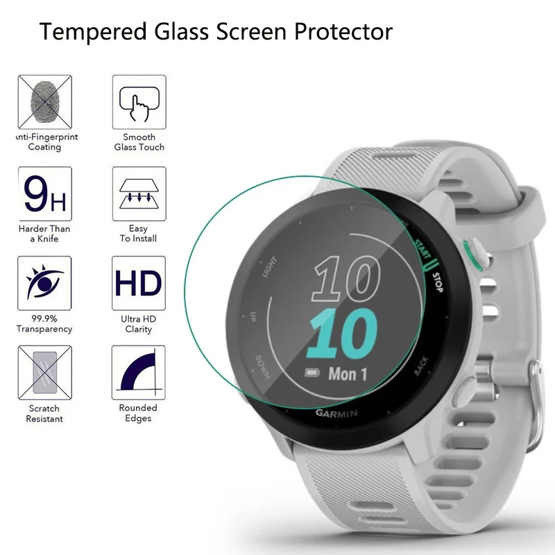 2,5D chránič obrazovky temperované sklo pre Garmin Forerunner 55