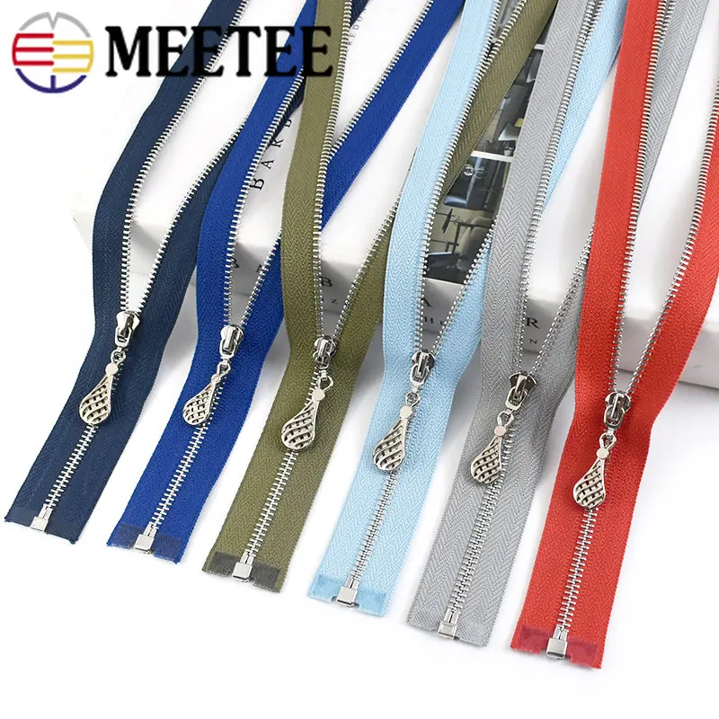 2/5ks 3# Kovové dekoratívne zipsové dekoratívne 15-70 cm Close Open End Zip For Bag Clocket Batobet Batoh Opravy DIY Šijacie príslušenstvo