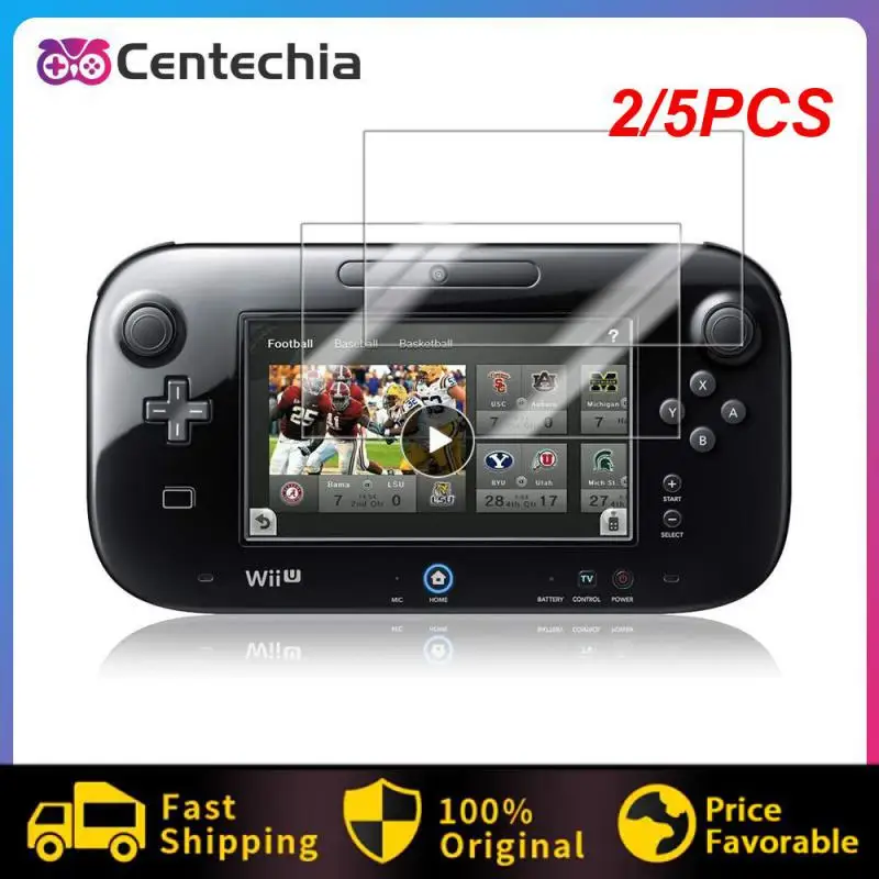 2/5ks 3 x Čistá chránič obrazovky LCD ochranný kryt pre chránenie pre chránič obrazovky Wii U Gamepad