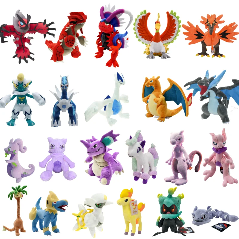 2-5ks legendárne pokémonové plyšové hračky Lugias Lucario Giratina Koraidon Zacian Solgaleo Figures Cartoon Soft Fľdate