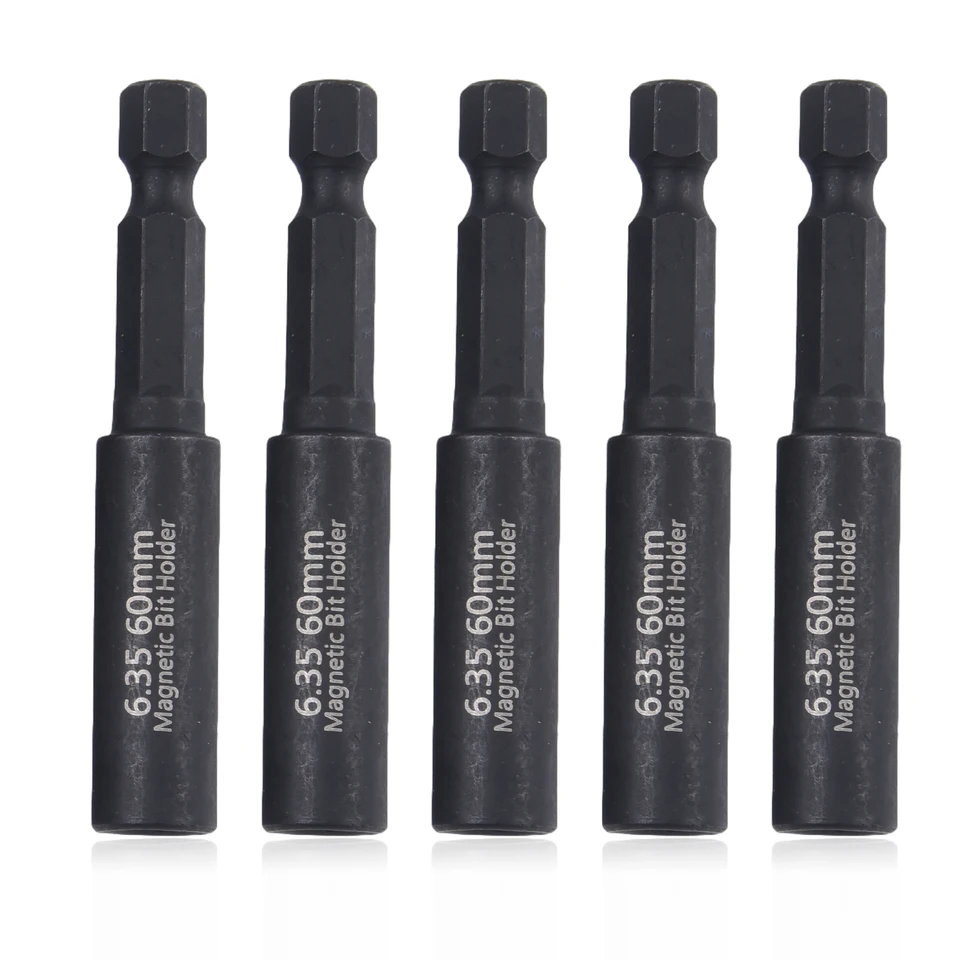 2/5ksový držiak na skrutkovač bit 1/4in Hex Driem Dress Rod Screwdriver Magnetic Prenos predlžovacia tyč 60 mm vŕtacie bity adaptér