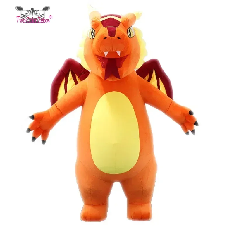 2,6 m чаризард nafukovacie charizard Cosplay kostým chôdze dinosaur maskot kostým vianočné karnevalové šaty