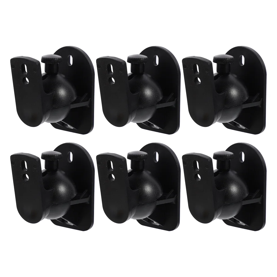 2/6 sety priestorový zvukový držiak na stenu reproduktor Audio Standery pre Mount Black Abs