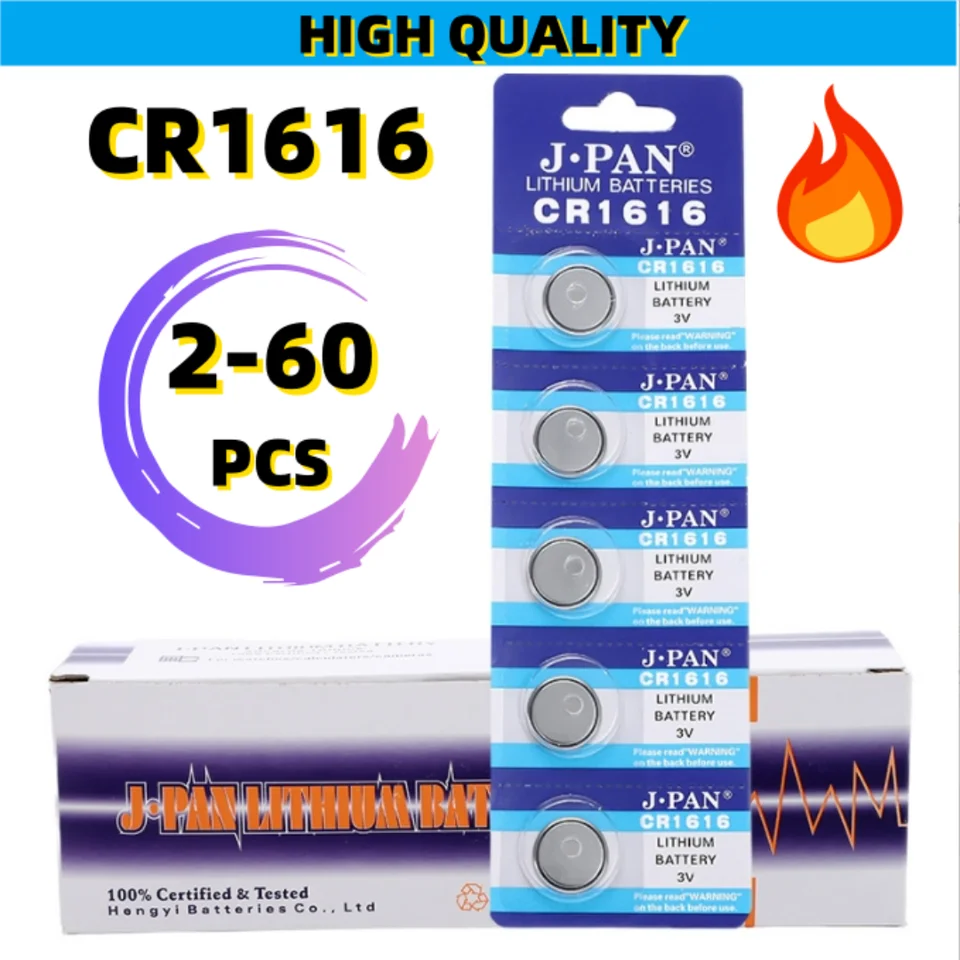 2-60ks CR1616 CR 1616 3V lítiová batéria pre diaľkové ovládanie vozidla Diaľkové ovládacie hodinky AKLIMONICKÉ HODNOTENIE DL1616 BR1616