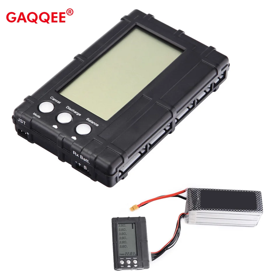 2-6S LiPo Life Ballancer Ballancer Merkomer tester 3 v 1 LCD displej RC Battery Balancer Balancer Nástroje pre dony model