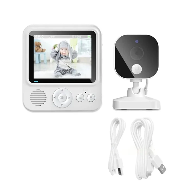 2,8 palca LCD VIDEO MONIVON MONIVON 2.4G Wireless Security Detská kamera Dvojcestná rečná nočná teplota teplota detského plaču Alarm