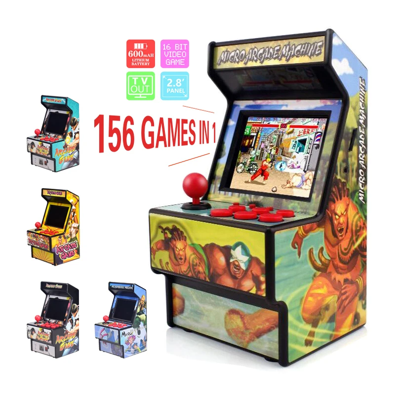 2,8-palcová 16-bitová mini vrecká s videom Arcade Game Prenosná konzola (vstavaná retro hra 150+ klasiky pre SEGA)