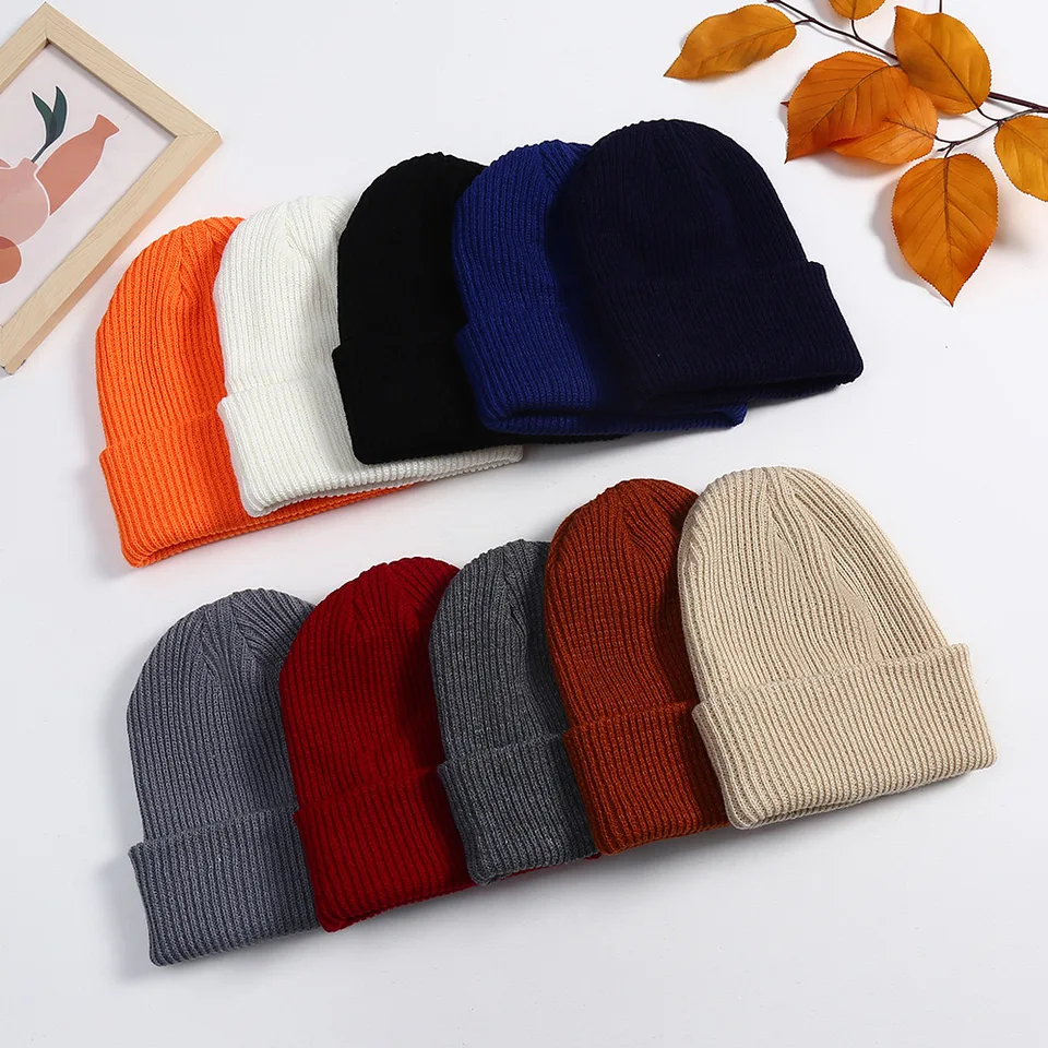 2-8y vlnená pletená čiapka Kids chlapci zimné teplé turbanové klobúky deti háčkované pletené kapota gorros mäkký akrylový pletený klobúk lebky