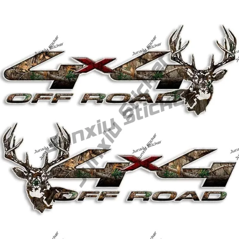 2 balenie 4x4 Off Road Camouflage Truck Decal Sticker Lovec Hunting Diesel Pickup Camper Trunk Atv UTV Van RV SUV Anti Scratch