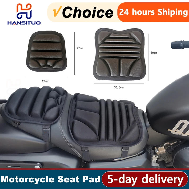 2 balenie motocyklového sedadla 3D Comfort Gel vankúše sedadlo priedušný univerzálny pokrytie sedadla absorbovania šoku pre pokročilú horu