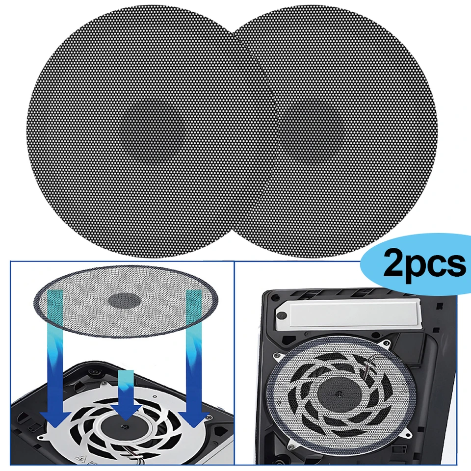2 balenie ventilátora Dust Filter odolný voči filtru Filter Pustable Vertilation Host Drach Cover Disable for PS5 Slim Disc & Digital Edition