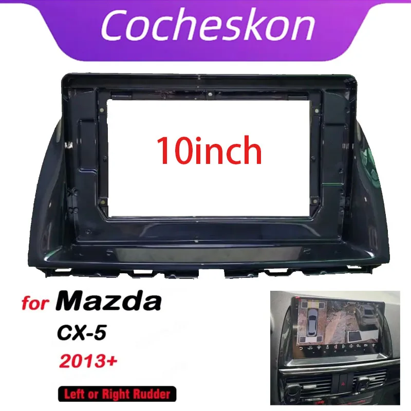 2 DIN 10 palcových automobilových rádiových rádiových panelov Dashboard ABS+PLASTATNÁ INŠTALÁCIA TIM SIT PRE Mazda CX-5 2013+