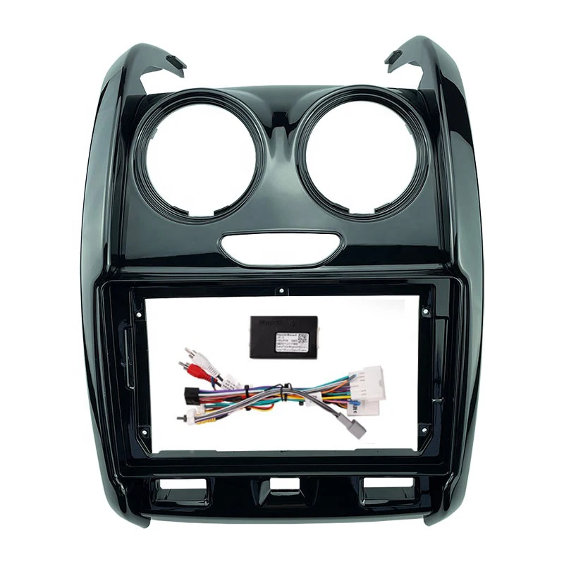 2 DIN 9 palcových automobilových rádií DVD GPS MP5 Plastový rám fascia panelov pre Renault Duster 2014 ~ 2018 Dash Mount Kit