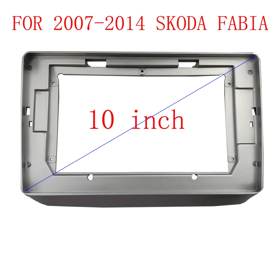 2 Din Android Car Radio Frame Kit pre skoda Fabia 2007-2014 Automatické stereofónne inštalácie prístrojového panela Montáž fascia kryt rám