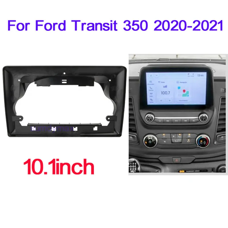 2 DIN CAR RADIO RÁMKA FASCIA 10,1 palca automobilové rádio pre Ford Transit 350 2020 2021 Multimediálny rádiový hráč s automobilom
