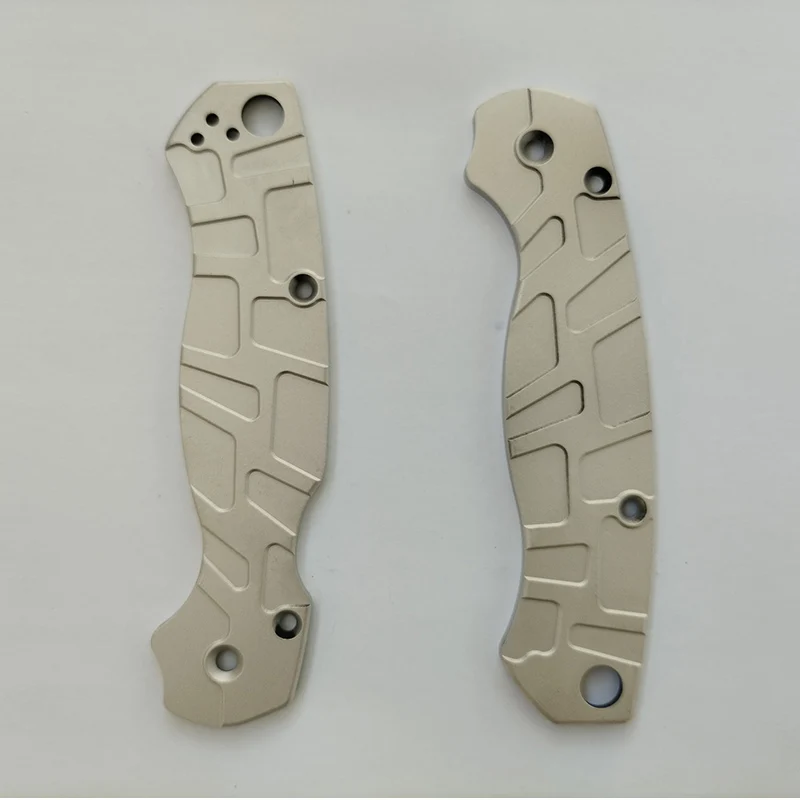 2 farby CNC hliníkové zliatiny nožov na rukoväť Sáhy pre originálny spyderco polovojenský