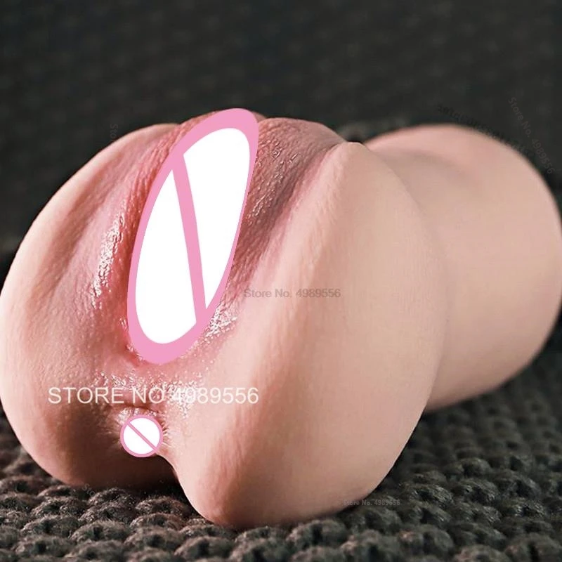 2 In 1 Umelá vagína sexuálne hračky Skutočný pohár vreckovej mačičky Pussys for Men's Masturbdator Penis Training Man's Sex Life Sex Shop