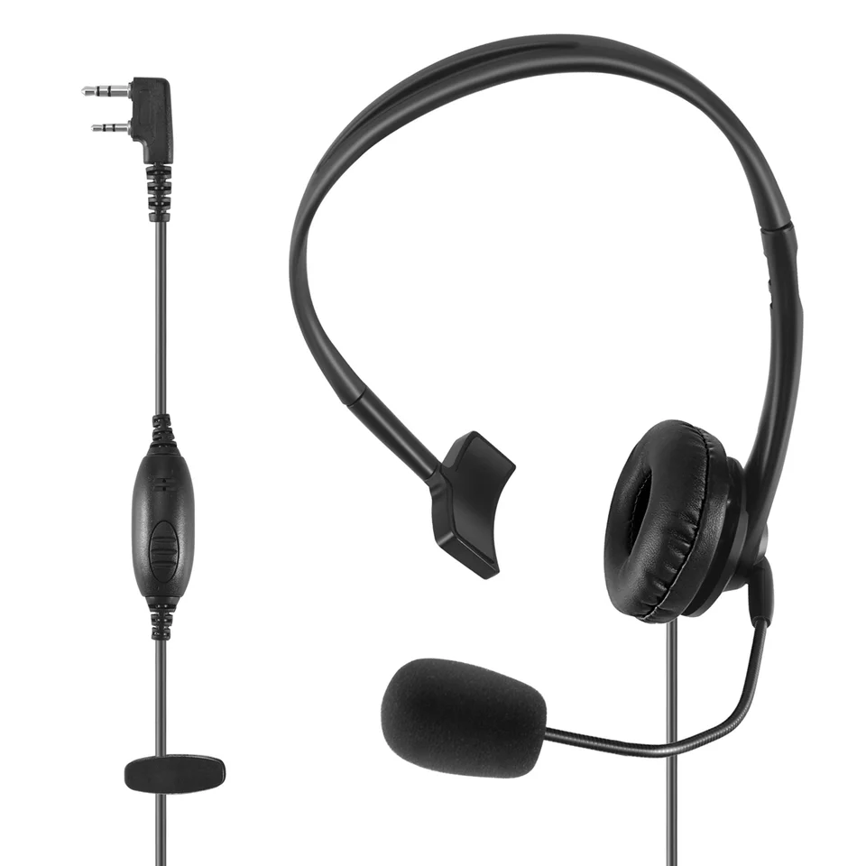 2-kolíková náhlavná súprava pre slúchadlá TK220 pre Jianwu Baofeng UV-5R BF-888S Revivis H777 Puxing Tyt Interphone C9009