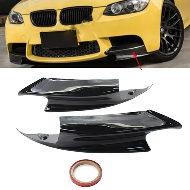 2 ks auto predné ľavé a pravé dolné nárazníka Splitter Lesk Auto príslušenstva pre BMW E90 E92 E93 M3 CABRIO 2008-2014