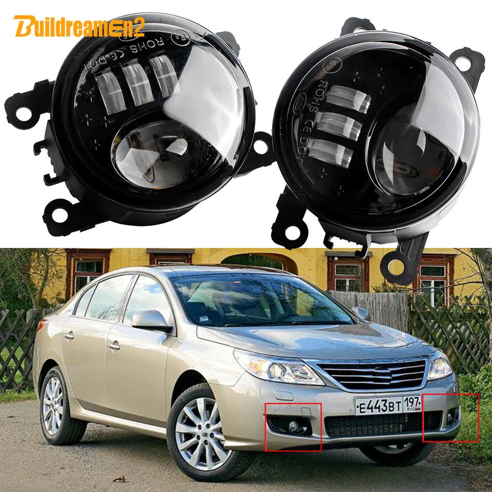 2 ks auto vpravo + ľavá LED objektív Hmlové svetlo Zostava 30W H11 FOG LAMP pre Renault Latitude Sedan L70 2010 2011 2012 2013 2014 2014