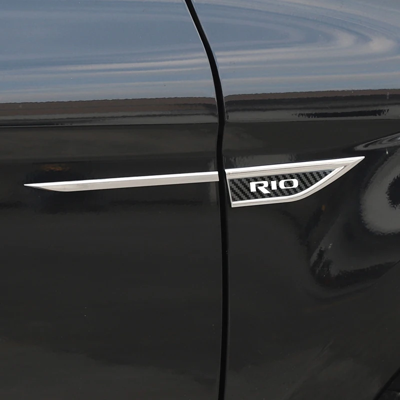 2 ks automobil Chrome Side Fender Dekoratívne nálepky fender dekoratívne pre kia picanto