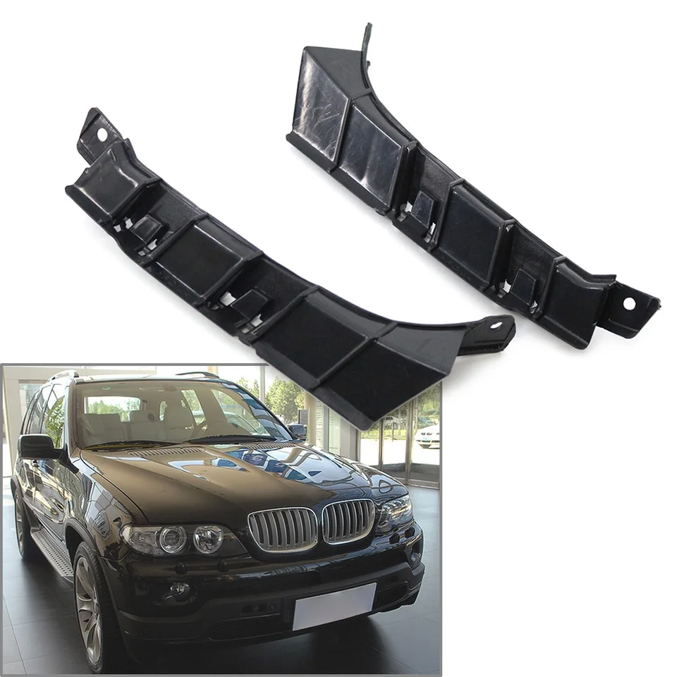 2 ks CAR predný nárazník držiaka držiteľa pre BMW X5 E53 2003 2004 2005 2006 51117116667 51117116668
