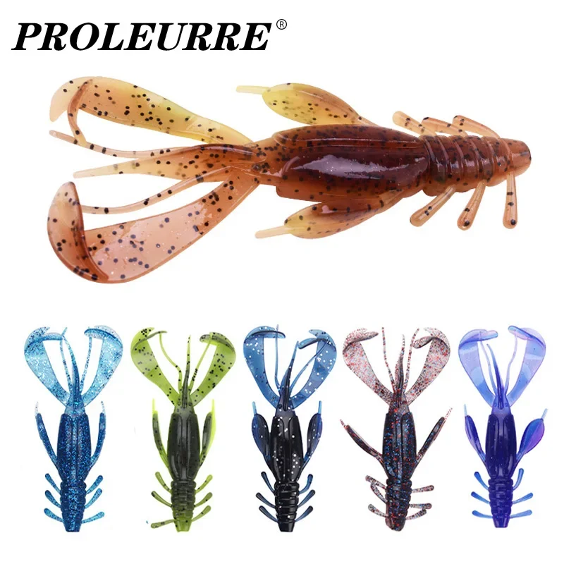 2 ks Crazy Flapper Silikone krevety Soft Lure 10cm 10,5G Jig Wobblers Lure Artificial Bait Bass Swimbait Pesca Fishing Retge