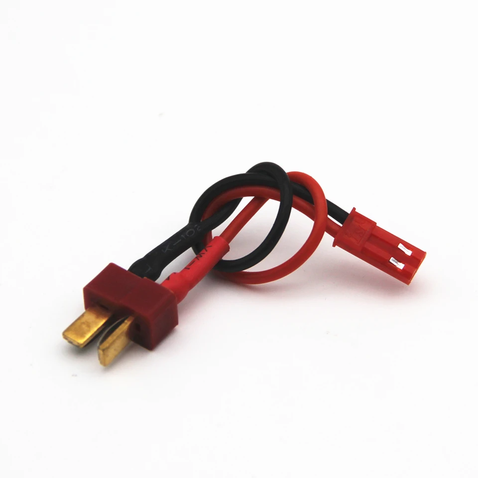 2 ks DEAN T Plug MESE TO JST SMEN MEDKÝ SKYNIKÝ DREJ 20AWG Kábel 150 mm T-Connector-jst ženský in-line napájací adaptér pre RC