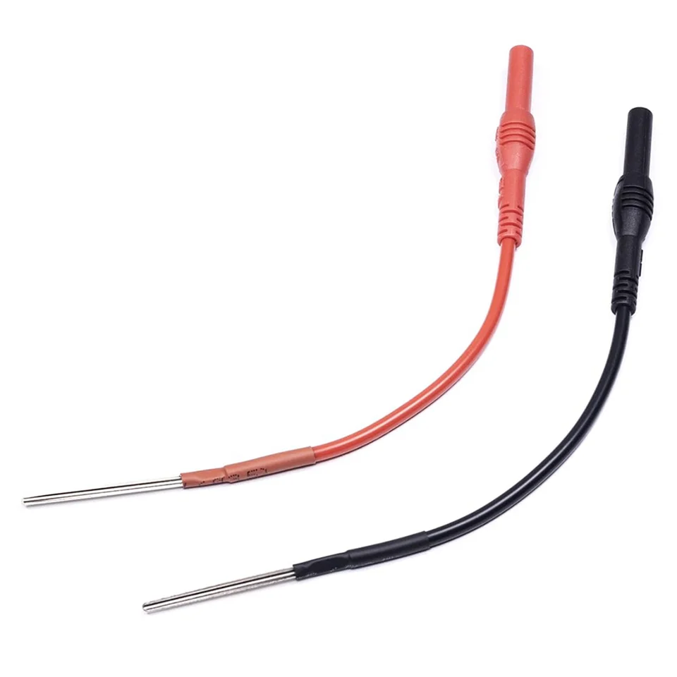 2 ks Flexibilné zadné sondy Spoon, zadné sondy Pins Automotive kompatibilný s 4 mm banánovými elektrickými vodičmi