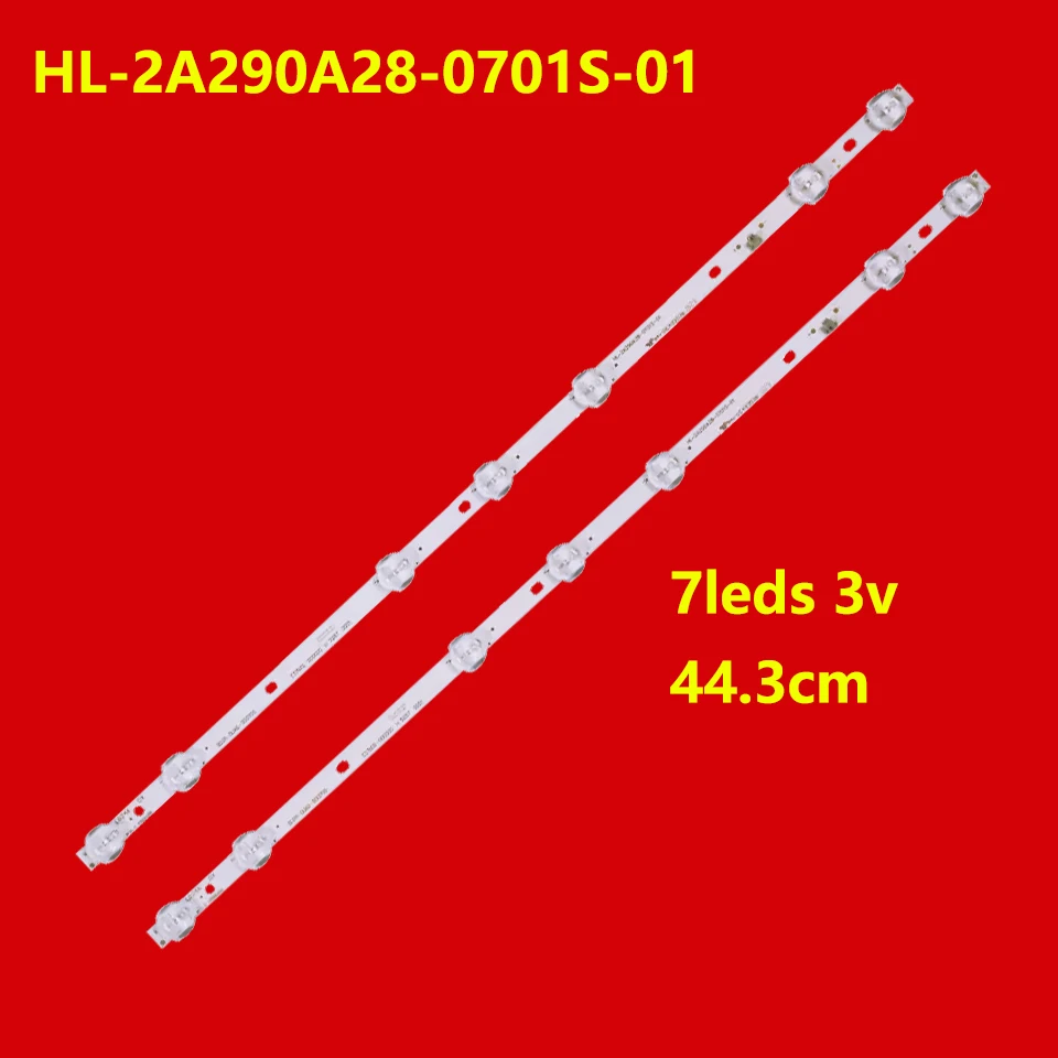 2 ks LED televízne osvetľovacie skupiny pre 29 ″ TV Fox29dle252 Erisson 28Lea20T2SM HL-2A290A28-0701S-01 TAPE 8D2A-DLM2-900700 ST2751A01