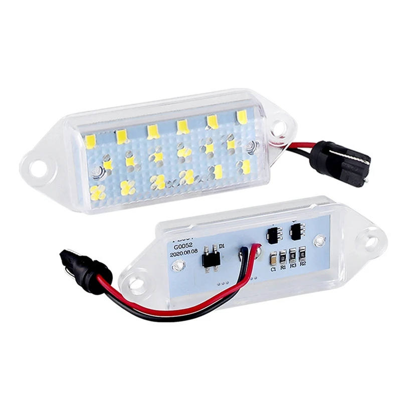 2 ks LED čísla vozidla LIPSIFICKÁ SVETLO AUTOMOTIVE DODÁVKY BIELA ​​PRE MITSUBISHI LANCER EVO VIII 2004-2008 EVO X 2008-2018