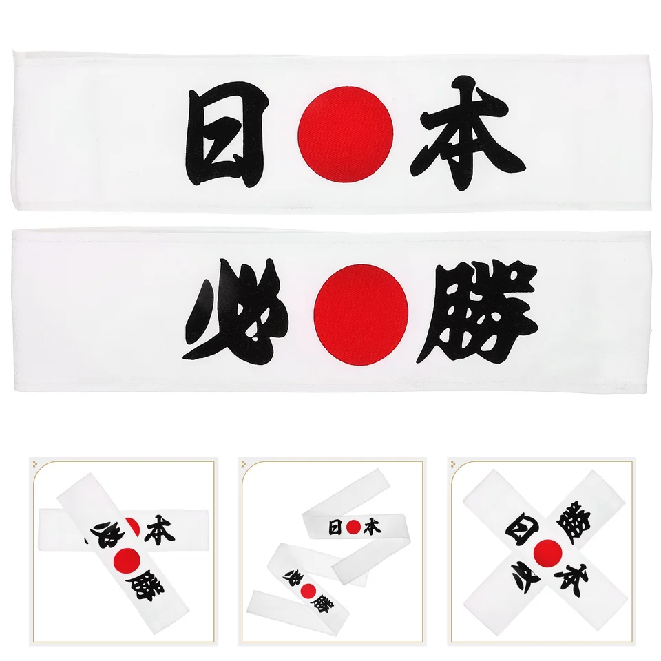 2 ks Ninja Headscarf Dekoratívna kapela Karate čelenky príslušenstvo japonský tkanina Sushi Chef Man