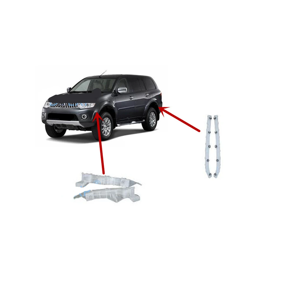 2 ks predné alebo zadné podpora nárazníka pre Plast pre Pajero Sport MN146319 Podpora zadného nárazníka pre Montero Sport 2007-2014 MN146320