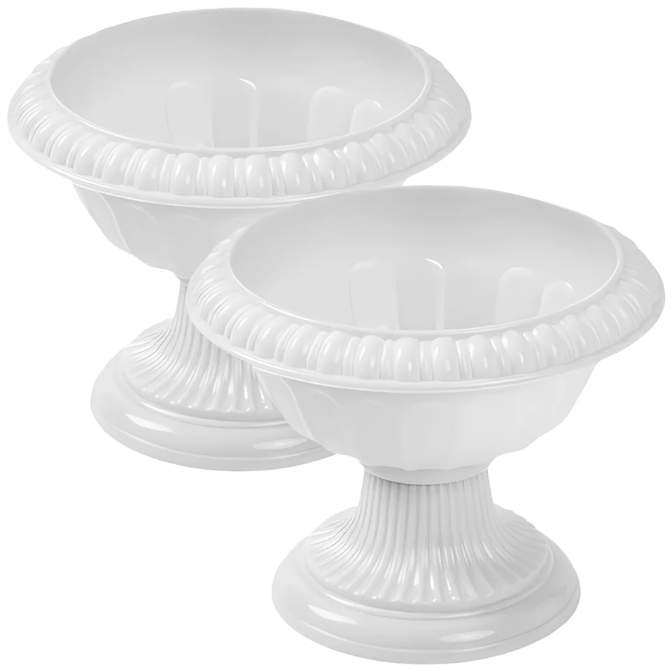 2 ks stĺp Rímske kvetinové kvetináče dekorácie pre rastliny PP Chrome Flowerpot predné verandy kvetináčov