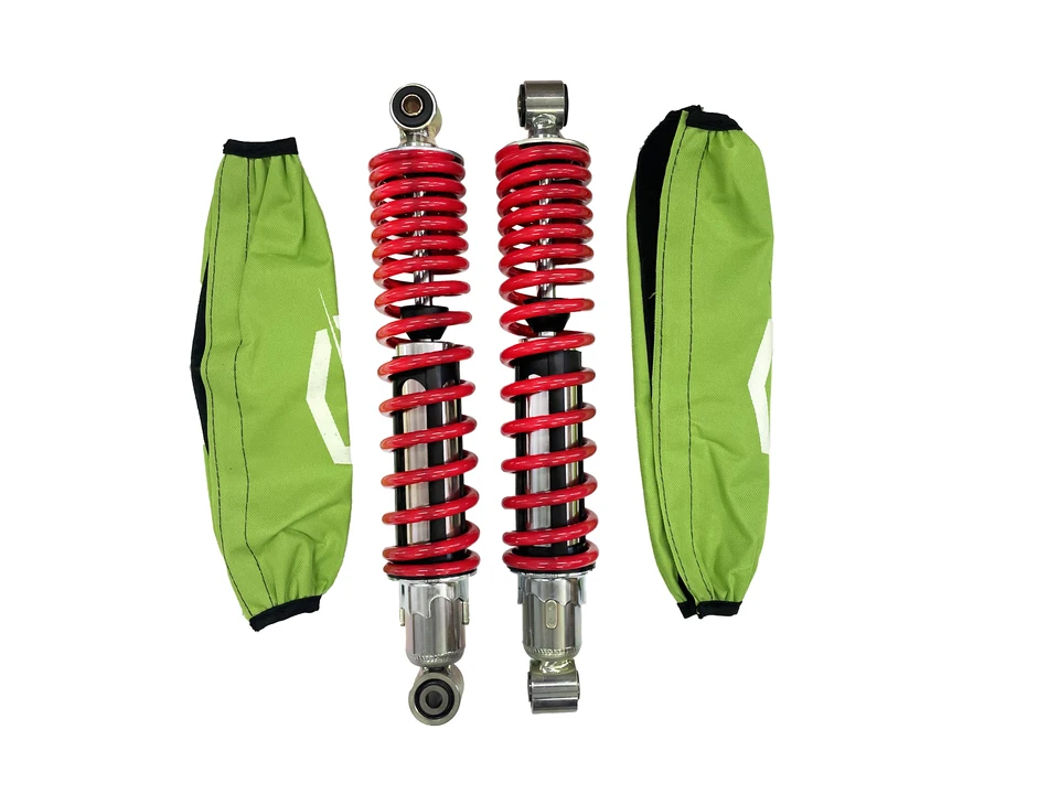 2 ks vysokovýkonné predné otrasy absorbér 1987-2006 pre Yamaha Banshee 350 YFZ350 Red Spring