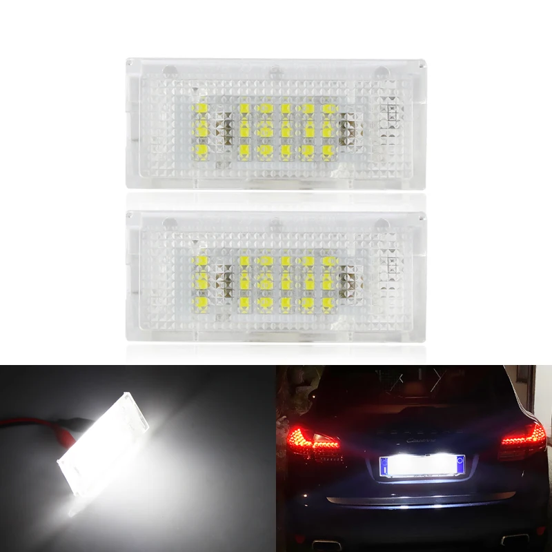 2 kusy LED poznávacia značka LIGHT LED Canbus Automatické zadné svetlo Biele LED žiarovky pre BMW 3ER E46 4d 1998-2003 Automobilové príslušenstvo 2 ČAKO
