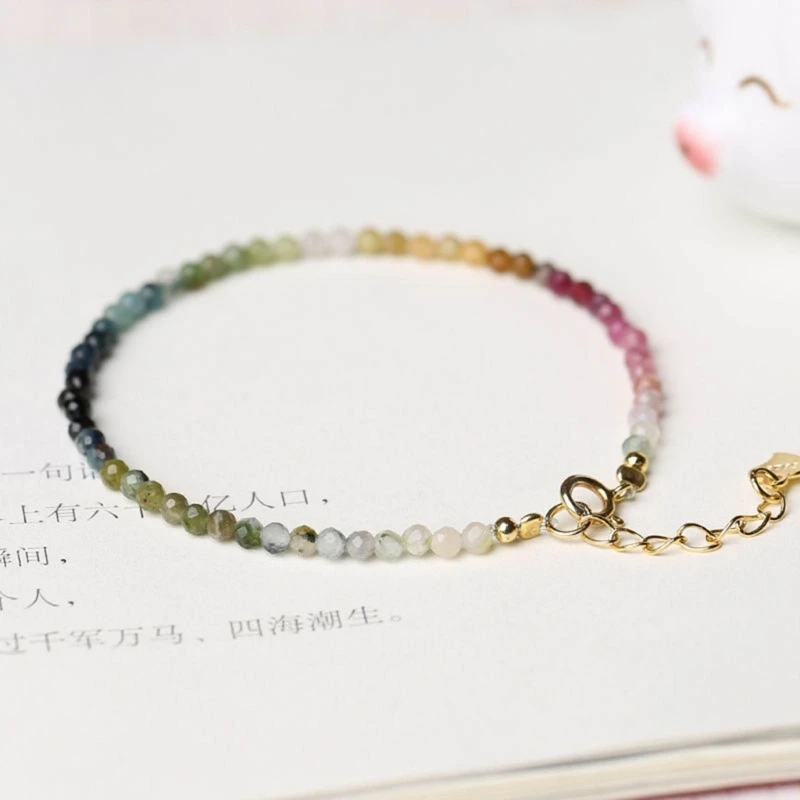2 mm korálky krištáľové korálky náramok Trendy Link Link Unikátne jemné stohovateľné náramkové šperky náramok pre Wome