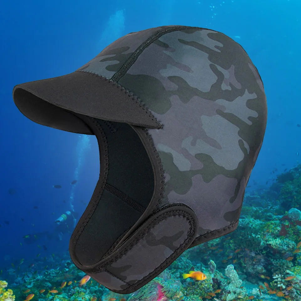 2 mm potápačská kapucňa Cold Proof Warm Mens Dámske dámske dospelé šnorchlovacie klobúky Sun Sunkeling Snorling Headar Head pokrývky pre vonkajšie surfovanie brodenie