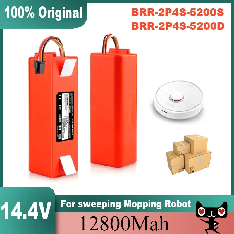 2 Originálna náhradná batéria BRR-2P4S-5200D pre Xiaomi 1S 1. Roborock SDJQR01RR Sweeping Moppping Robot vysávač 6500 mAh
