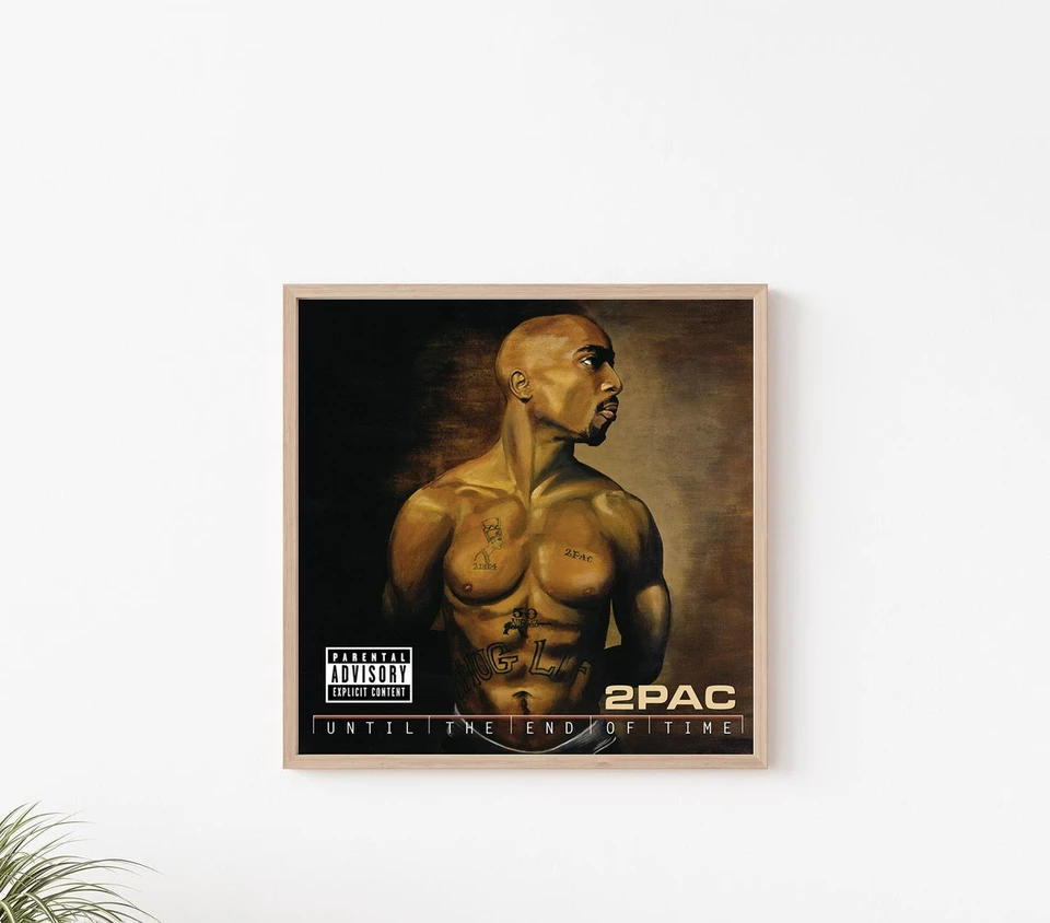 2 Pac Tupac shakur až do konca času album plagát Canvas tlač rap hip hop hudobná hviezda speváčka Wall Painting Decotion
