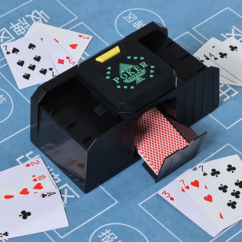 2 paluby elektrická pokerová karta Shuffler Automatický stroj na miešanie automatického snímača / načasovaný stroj na mieru