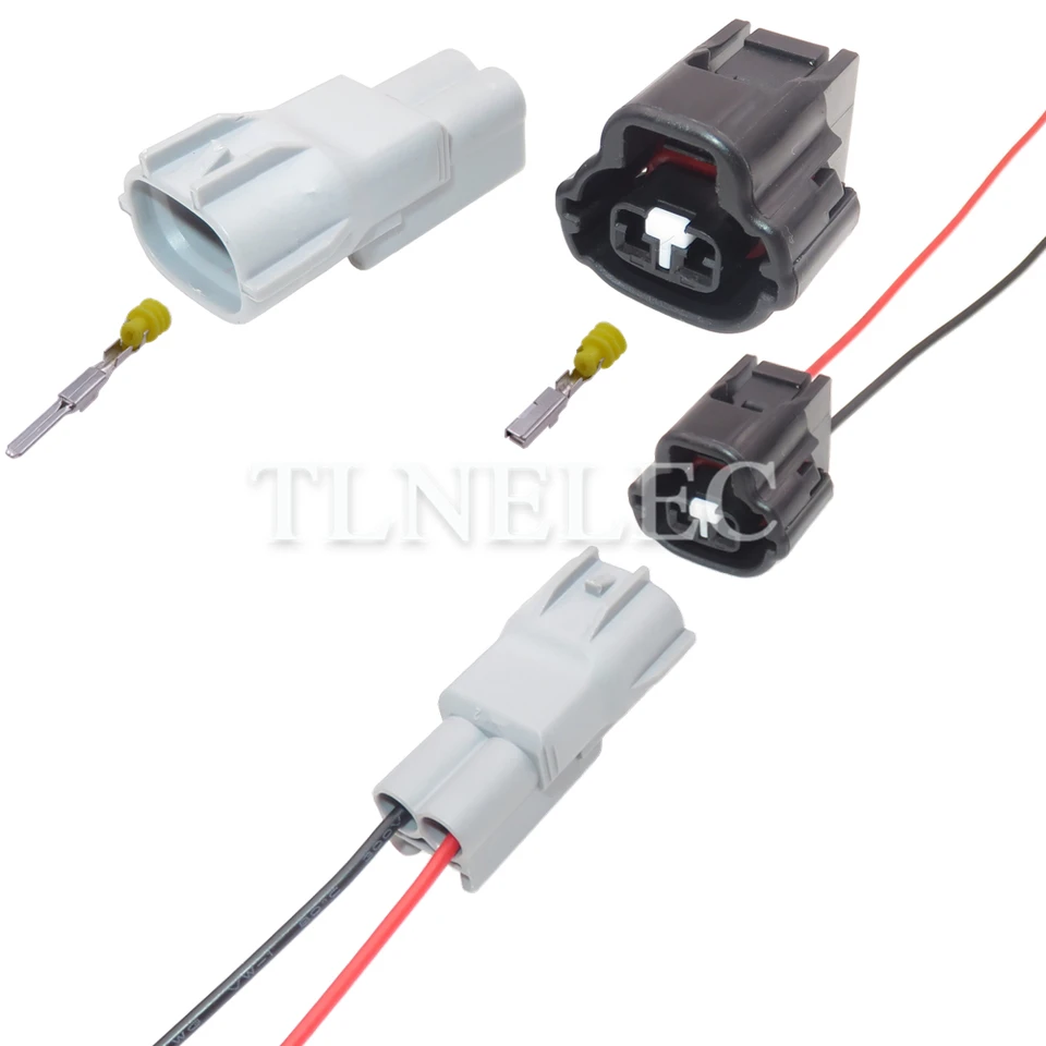 2-PIN WAY Automotive Solenoid Valve Utesnená zásuvka s drôtovými konektormi káblového kábla 90980-11162 7283-7526-30 7283-7526-40