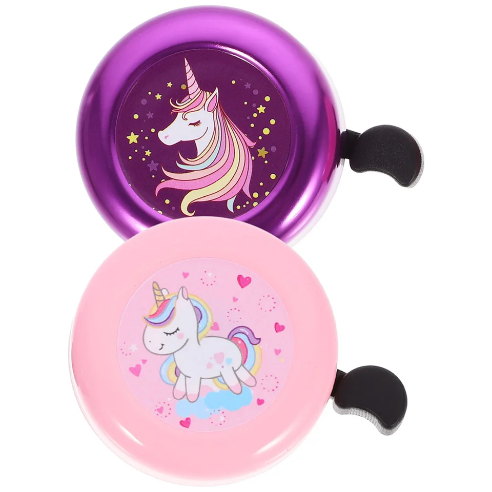 2 počítače Bike Bell for Kids Girls Dievčatá jednorože
