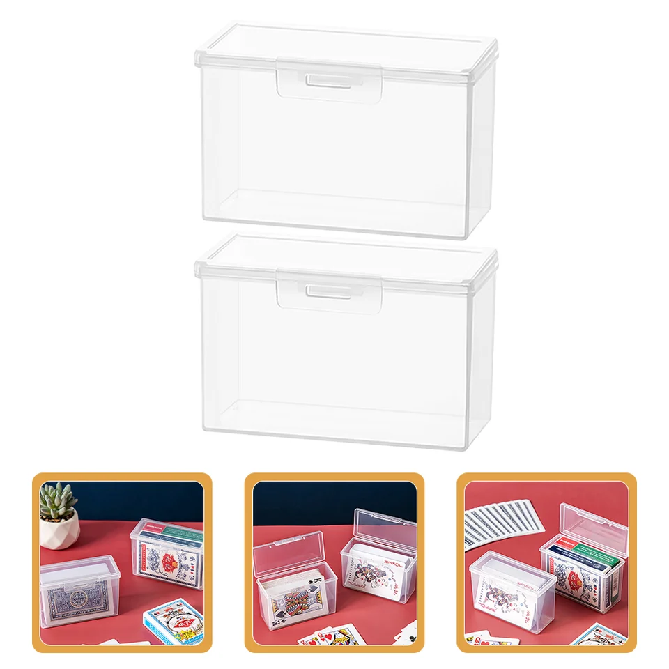 2 počítače Card Storage Box Prehrávanie kariet držiteľov pokerový nádob